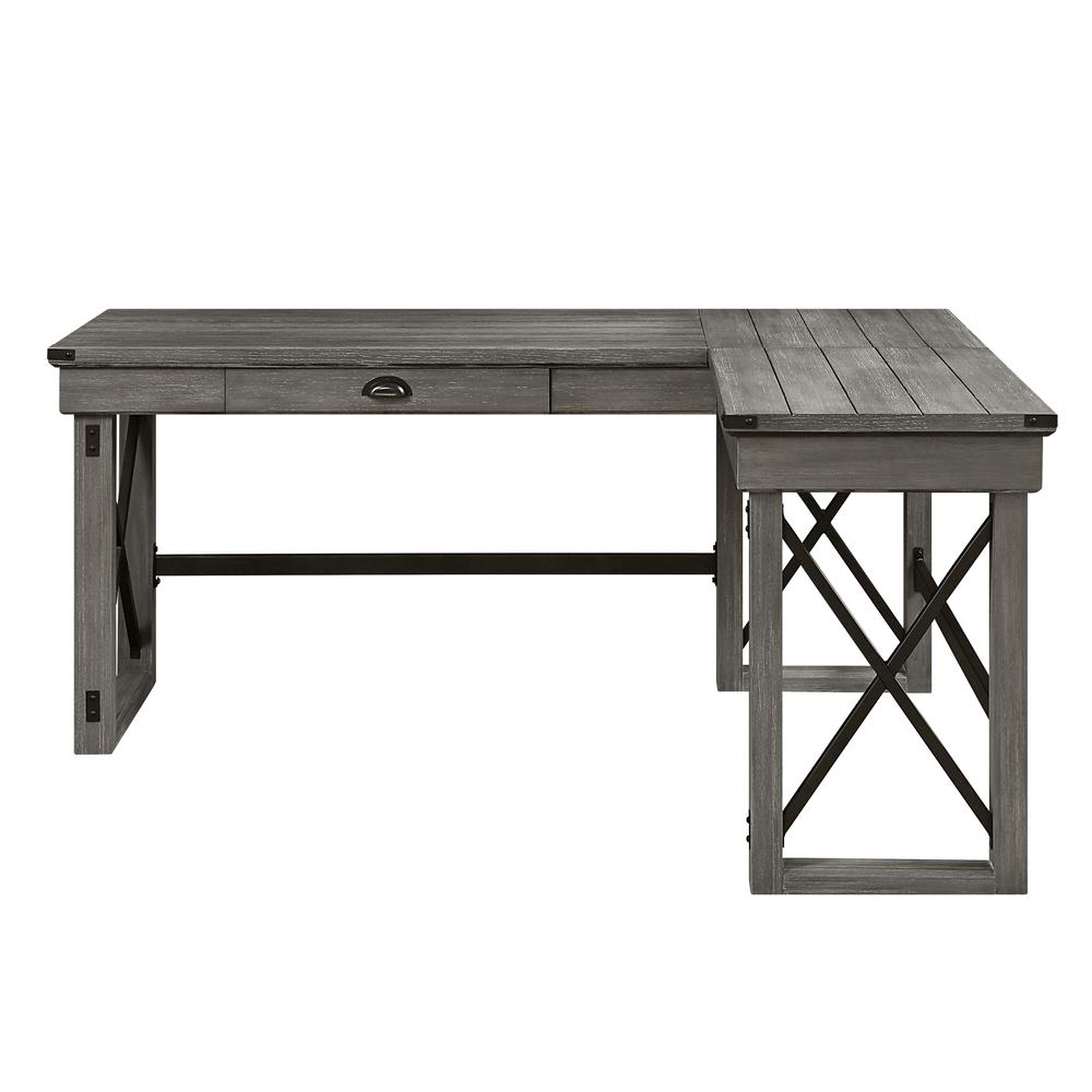 Talmar Writing Desk w/Left Top, Weathered Gray Finish (OF00054). Picture 6