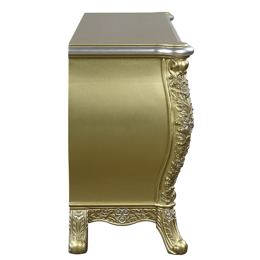 Cabriole Gold Finish Dresser. Picture 3