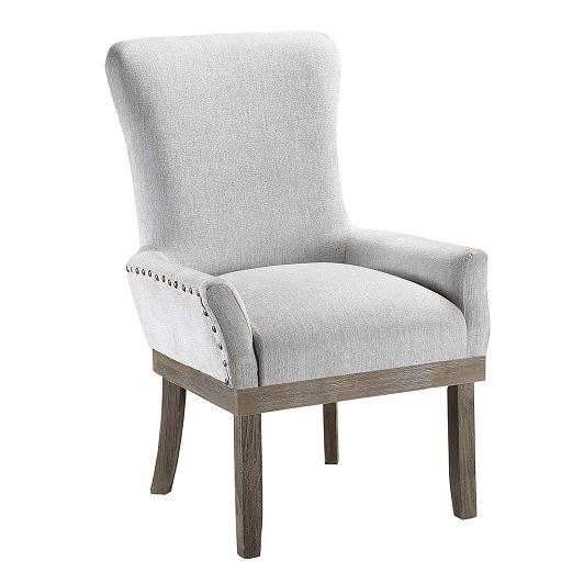 ACME Landon Arm Chair (1Pc), Gray Linen. Picture 1