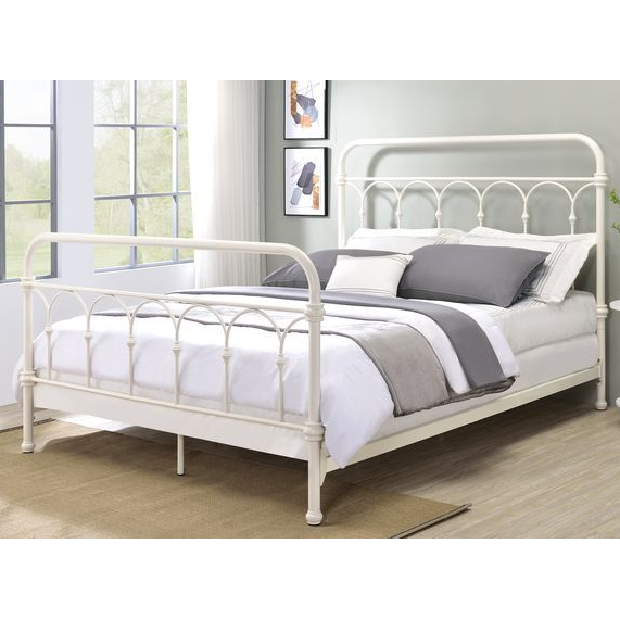 ACME Citron Queen Bed, White Finish. Picture 1