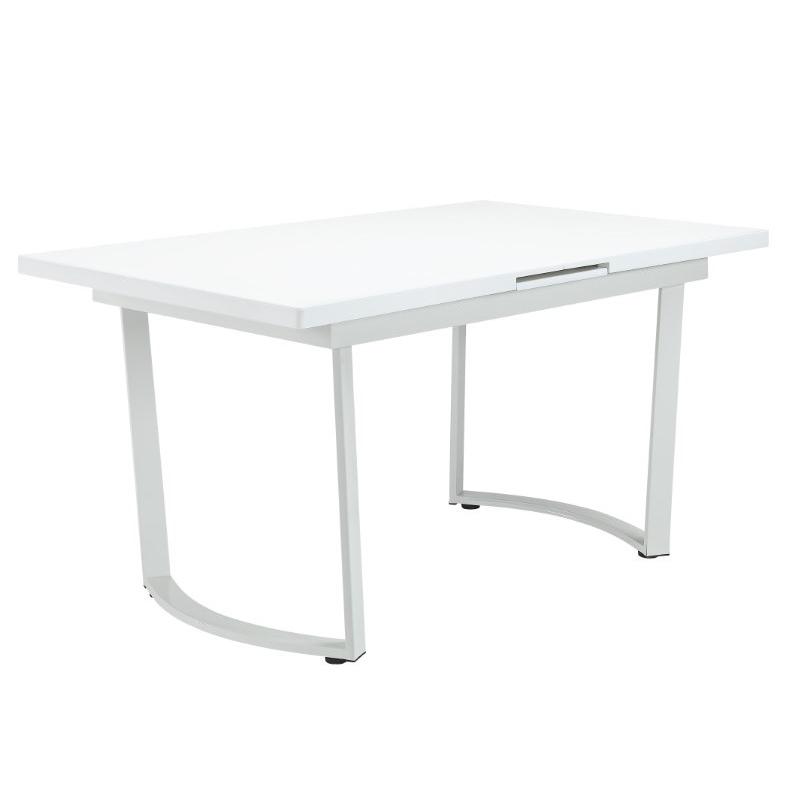 ACME Palton Dining Table, High Gloss White Finish. Picture 1