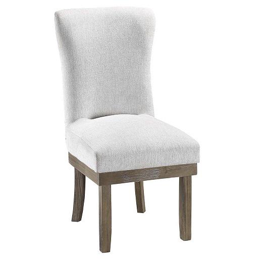ACME Landon Side Chair (Set-2), Gray Linen. Picture 1