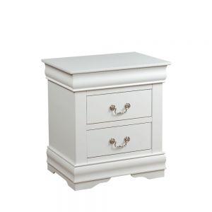 ACME Louis Philippe Nightstand, White. Picture 1