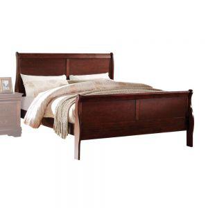 ACME Louis Philippe Eastern King Bed, Cherry (1Set/2Ctn). Picture 1