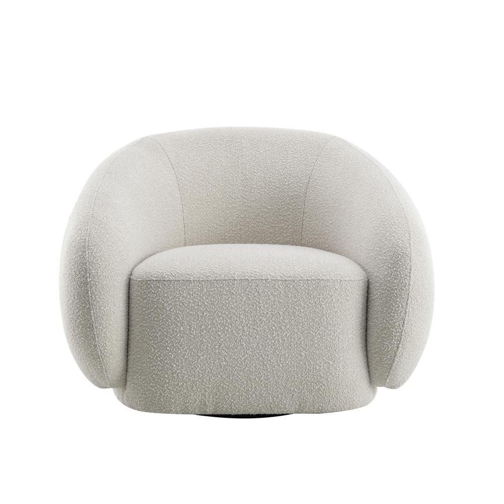 Isabel Chair w/Swivel, Beige Boucle. Picture 2