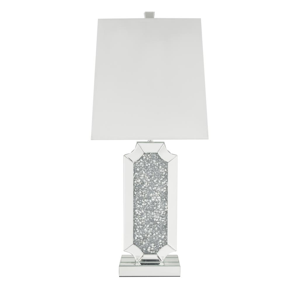 Noralie Table Lamp, Mirrored & Faux Diamonds. Picture 2