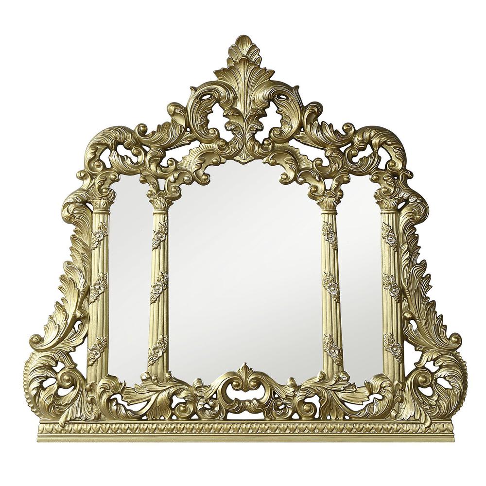 Cabriole Gold Finish Mirror. Picture 2