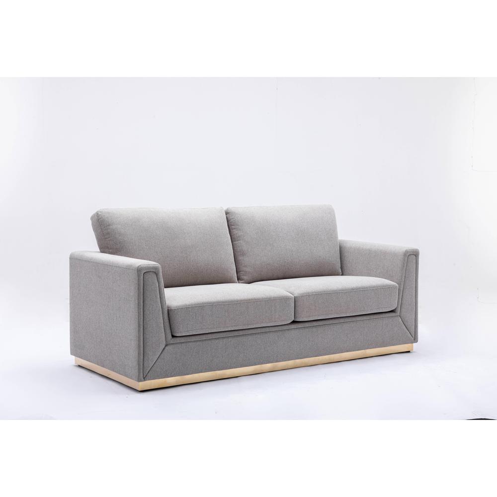 Valin Sofa, Gray Linen. Picture 2