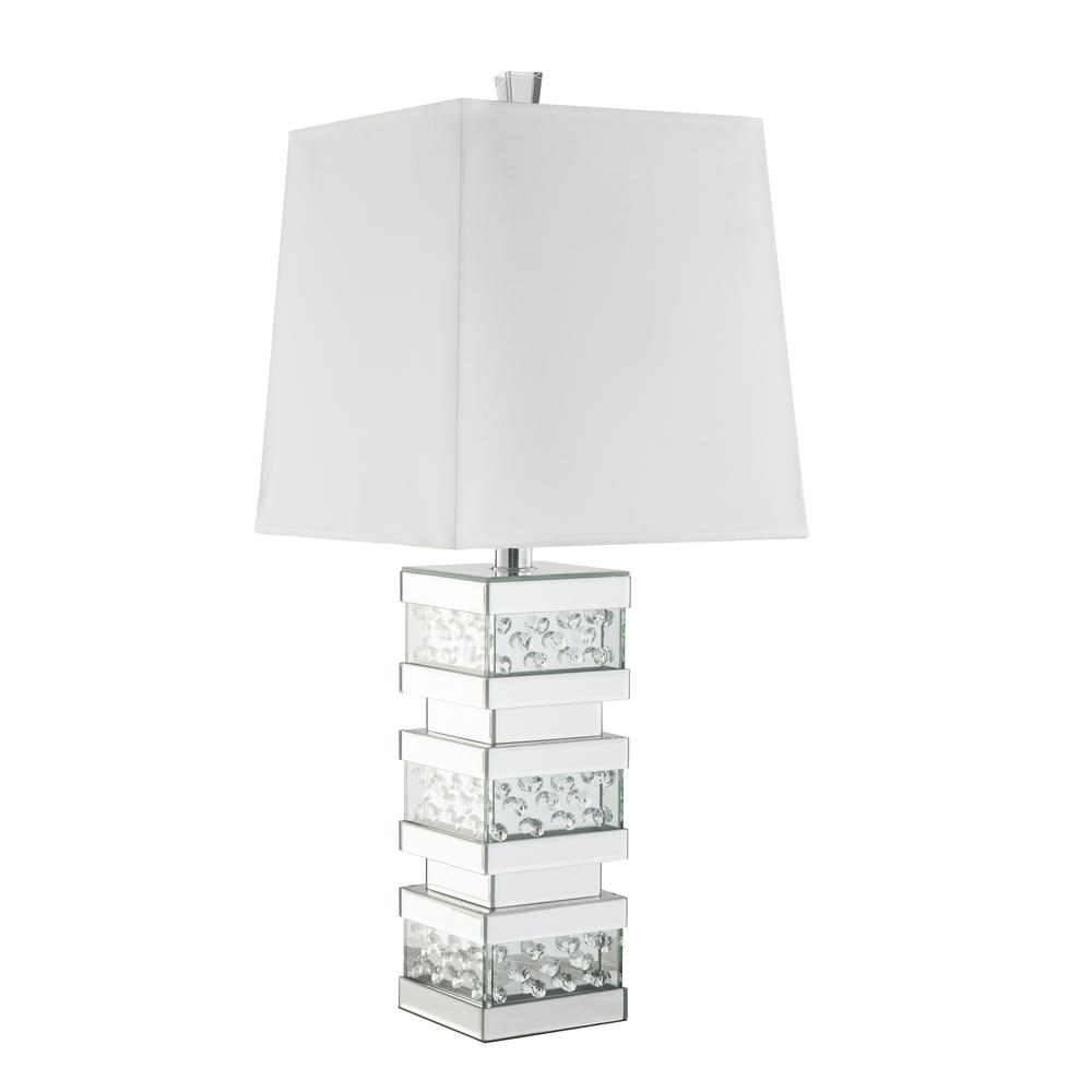 Nysa Table Lamp, Mirrored & Faux Crystals. Picture 1