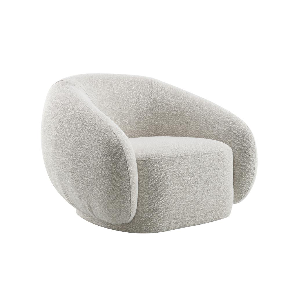 Isabel Chair w/Swivel, Beige Boucle. Picture 1