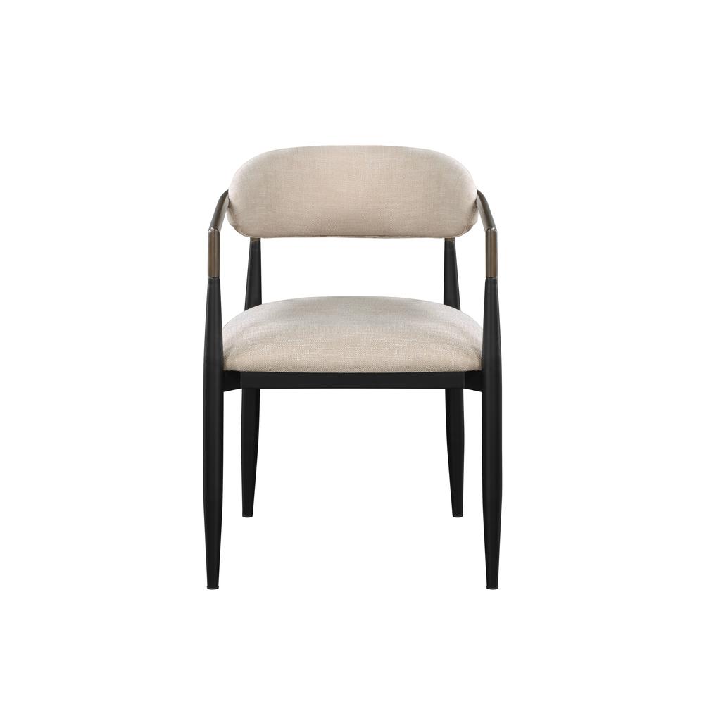 Jaramillo Wooden Side Chairs in Beige and Black (Set of 2). Picture 2
