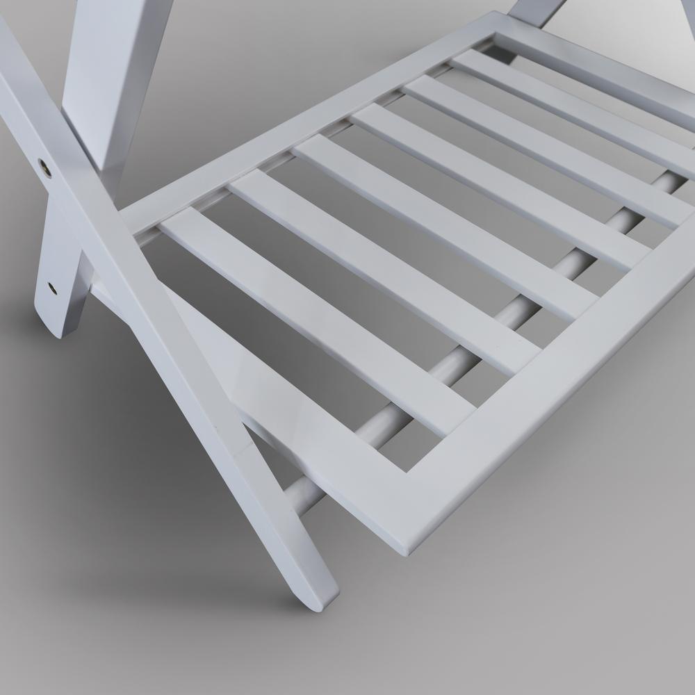 Luggage Rack with Shelf- White. Picture 9