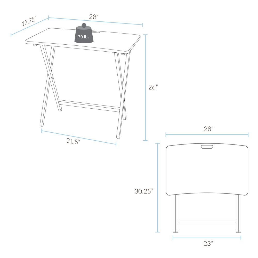 Arizona Folding Table with Solid American Gum - Sweet Oak. Picture 8