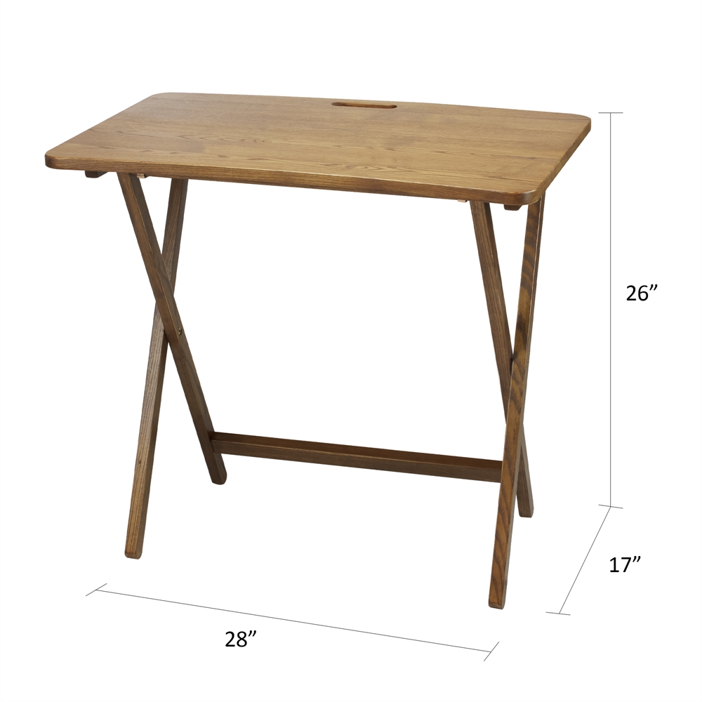 American Trails Arizona Folding Table with Solid American Red Oak. Picture 8