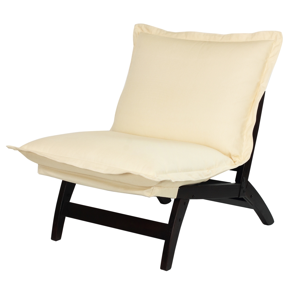 Casual Folding Lounger Chair-Espresso. Picture 4