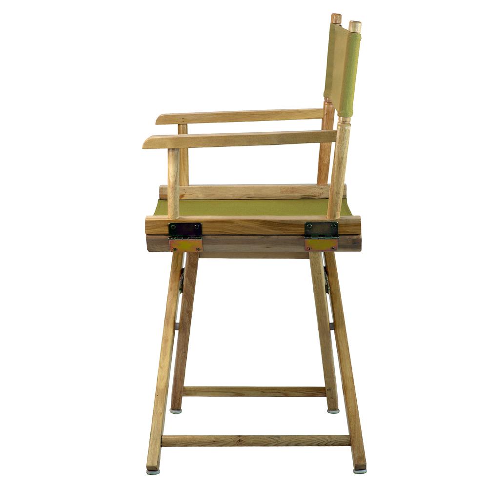 18" Director's Chair Natural Frame-Olive Canvas. Picture 2