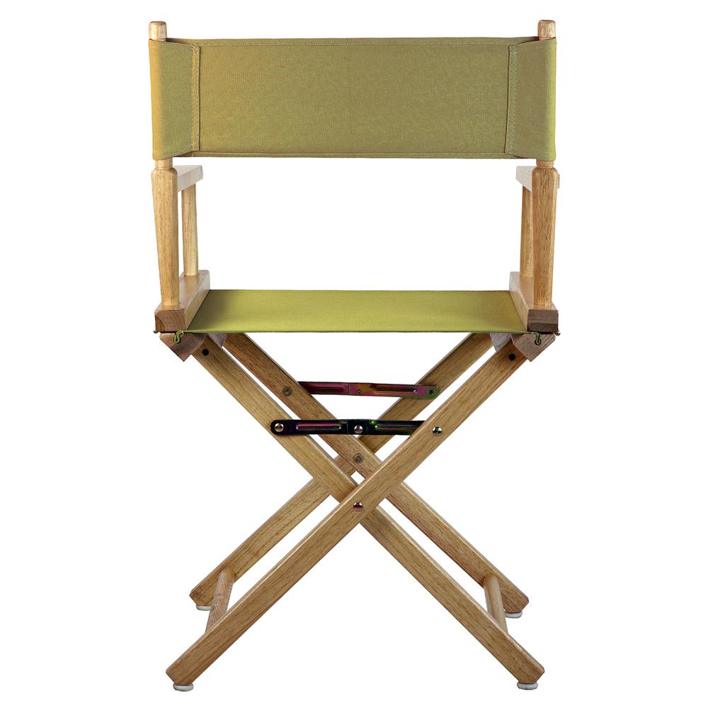 18" Director's Chair Natural Frame-Olive Canvas. Picture 3