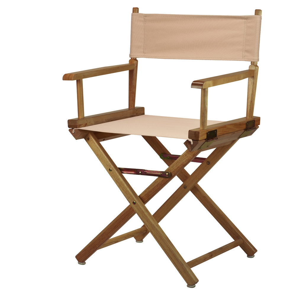 18" Director's Chair Natural Frame-Tan Canvas. Picture 2
