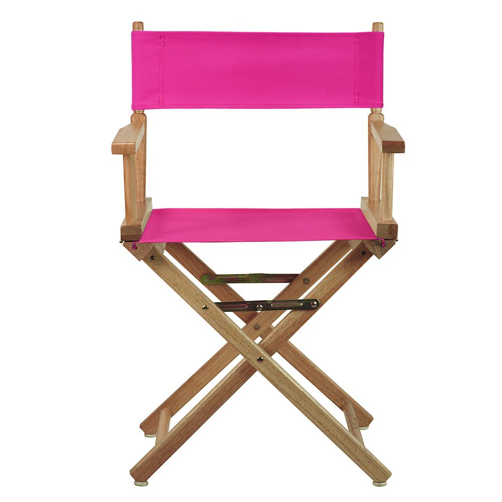 18" Director's Chair Natural Frame-Magenta Canvas. Picture 1