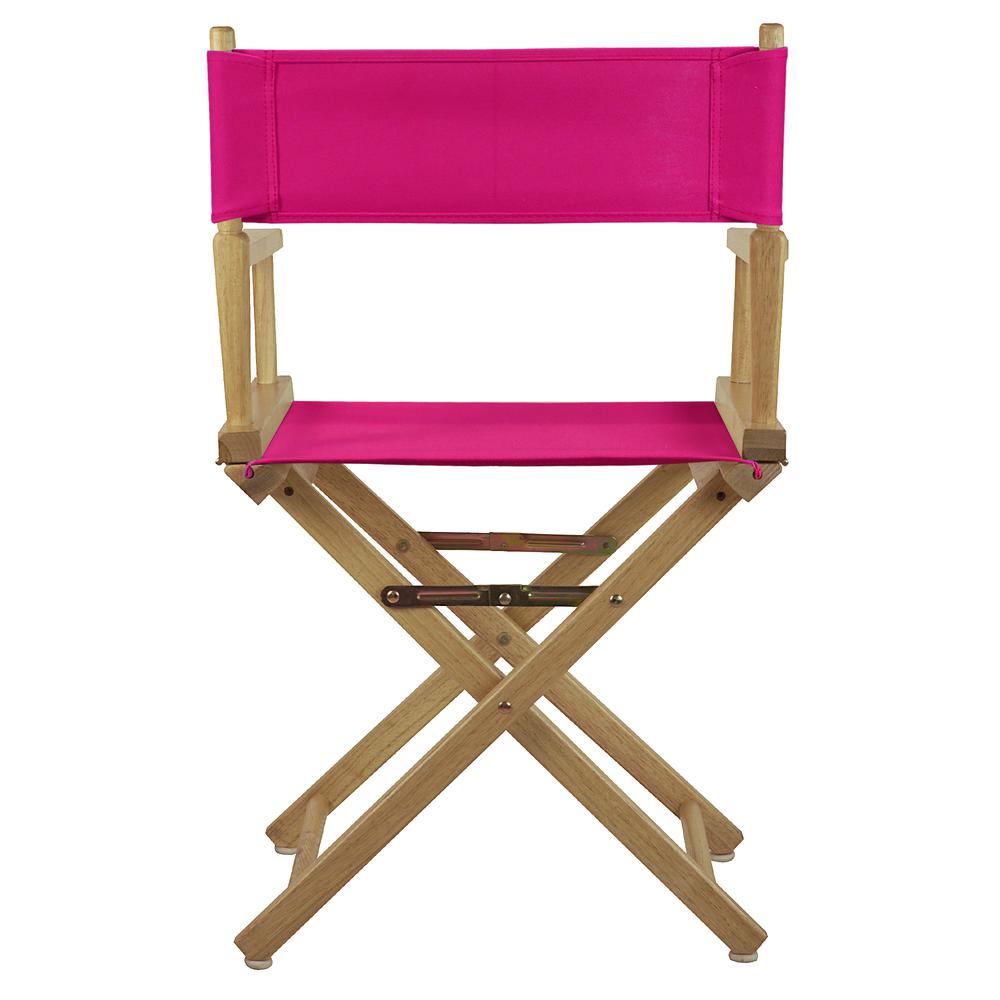 18" Director's Chair Natural Frame-Magenta Canvas. Picture 4