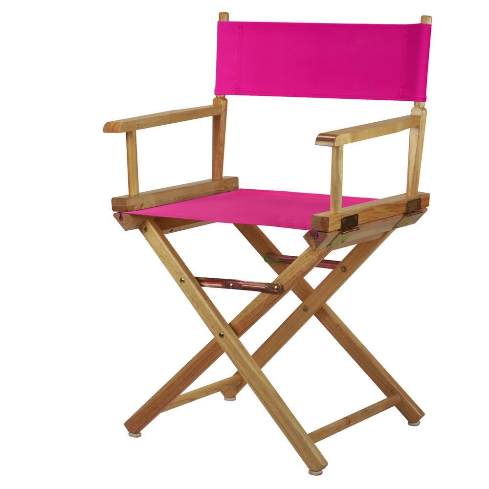 18" Director's Chair Natural Frame-Magenta Canvas. Picture 5