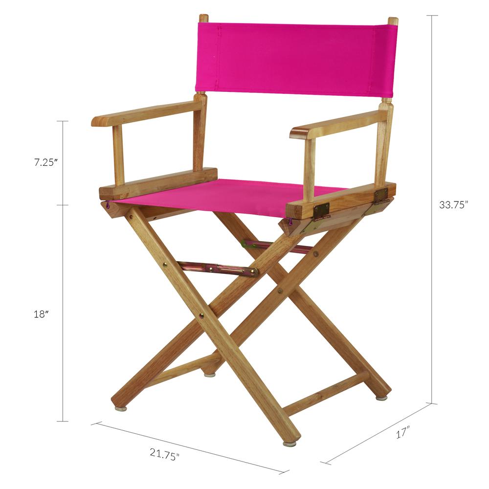 18" Director's Chair Natural Frame-Magenta Canvas. Picture 6