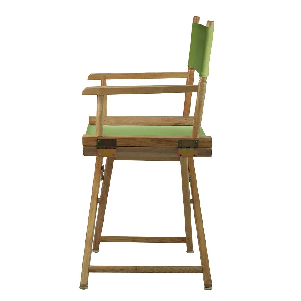 18" Director's Chair Natural Frame-Lime Green Canvas. Picture 2