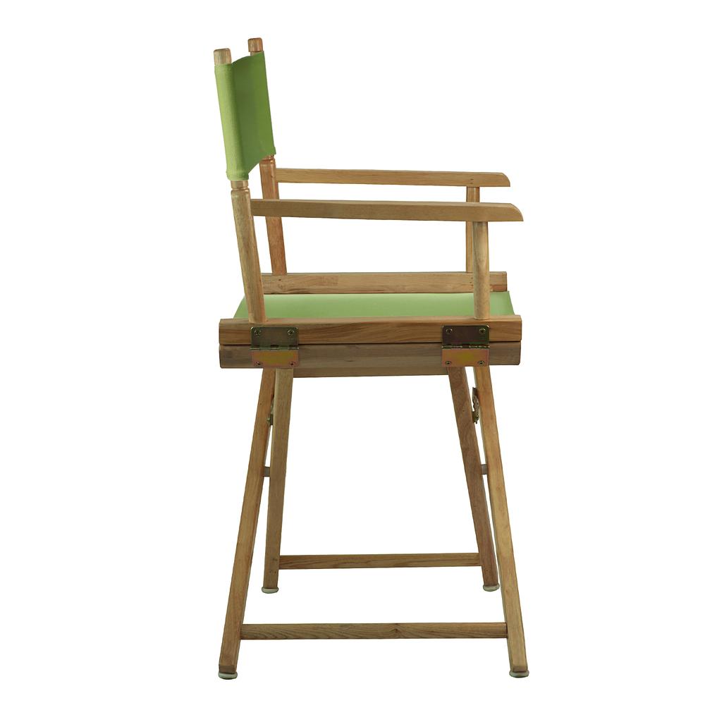 18" Director's Chair Natural Frame-Lime Green Canvas. Picture 3