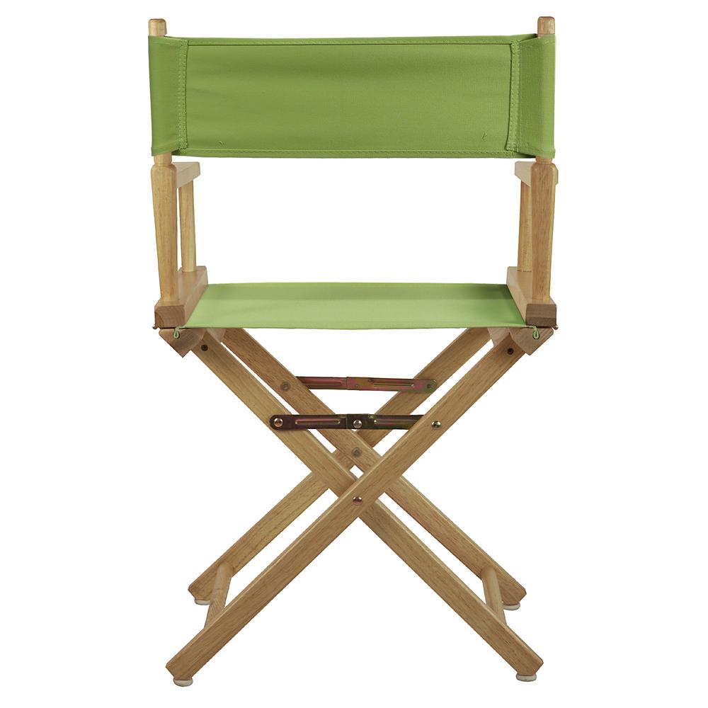 18" Director's Chair Natural Frame-Lime Green Canvas. Picture 4