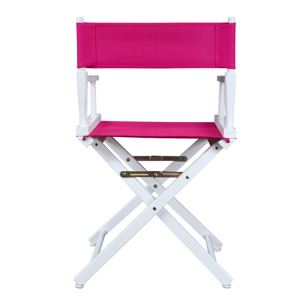 18" Director's Chair White Frame-Magenta Canvas. Picture 4