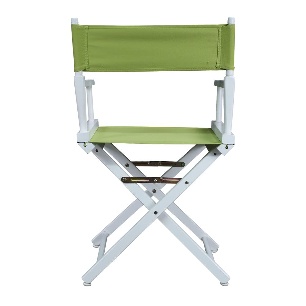 18" Director's Chair White Frame-Lime Green Canvas. Picture 4