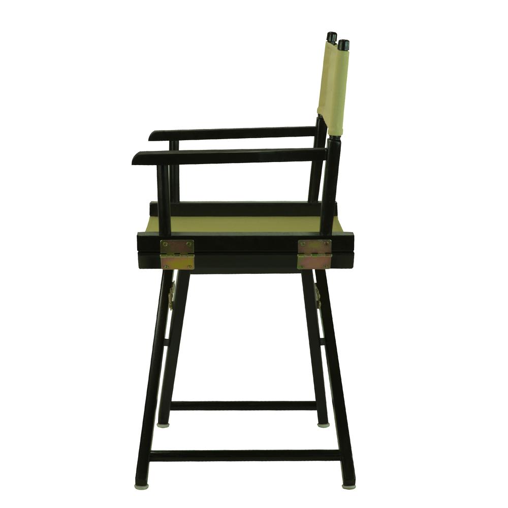 18" Director's Chair Black Frame-Olive Canvas. Picture 2