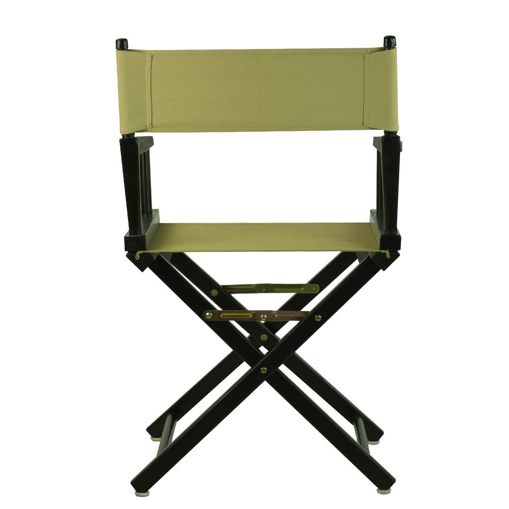 18" Director's Chair Black Frame-Olive Canvas. Picture 3