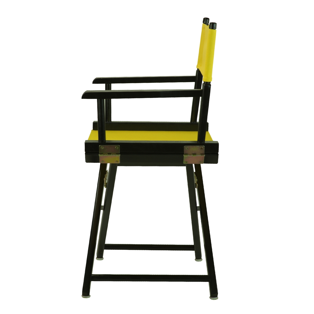 18" Director's Chair Black Frame-Yellow Canvas. Picture 2