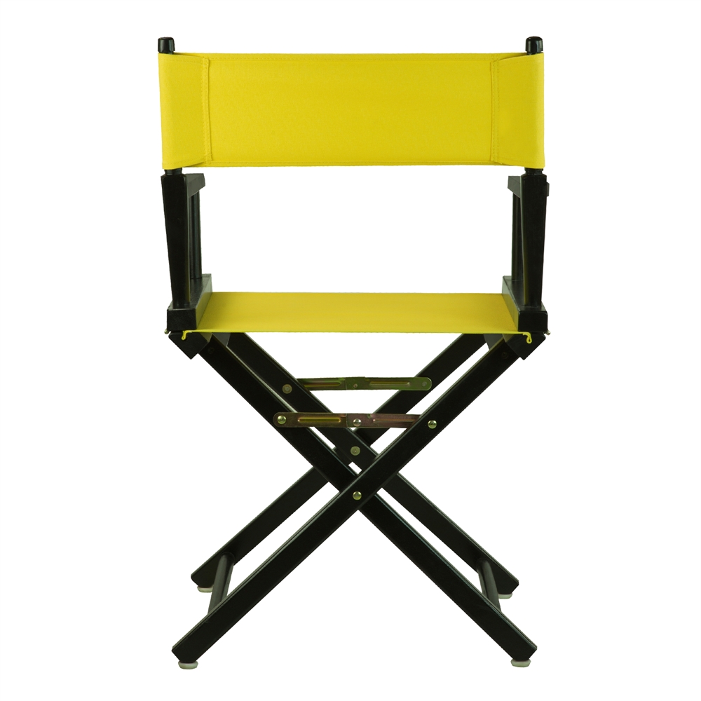 18" Director's Chair Black Frame-Yellow Canvas. Picture 3