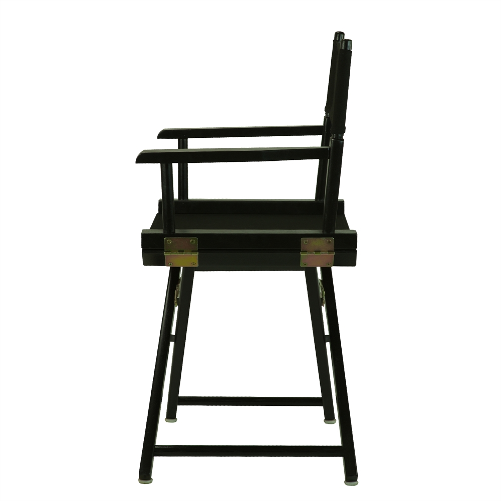 18" Director's Chair Black Frame-Black Canvas. Picture 2