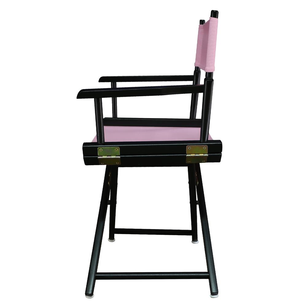 18" Director's Chair Black Frame-Pink Canvas. Picture 2