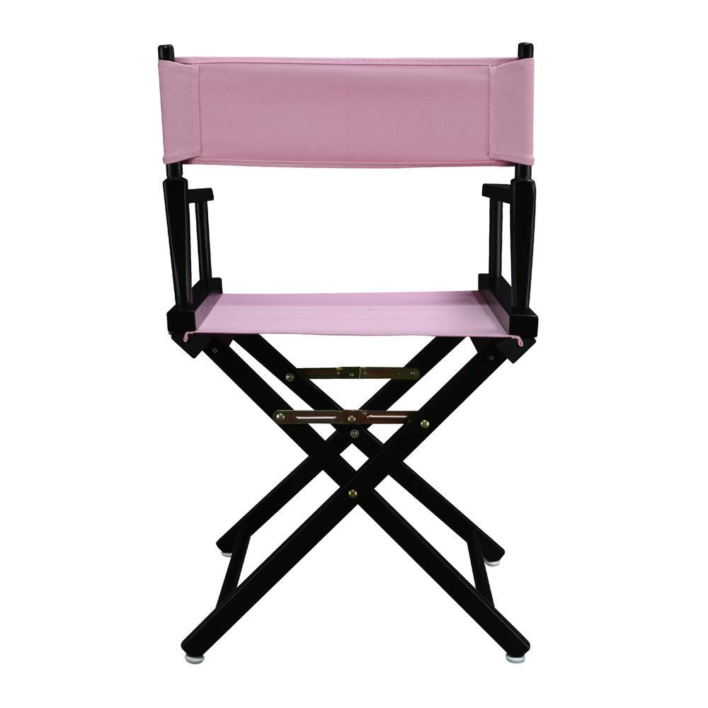 18" Director's Chair Black Frame-Pink Canvas. Picture 4