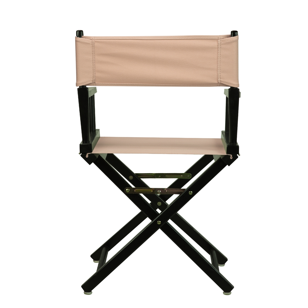18" Director's Chair Black Frame-Tan Canvas. Picture 4