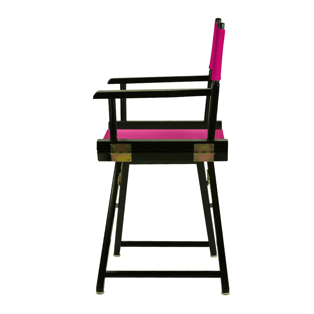 18" Director's Chair Black Frame-Magenta Canvas. Picture 2