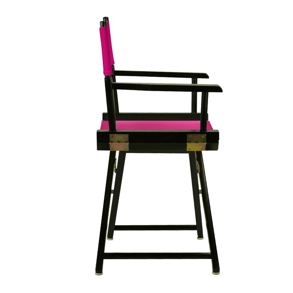 18" Director's Chair Black Frame-Magenta Canvas. Picture 3