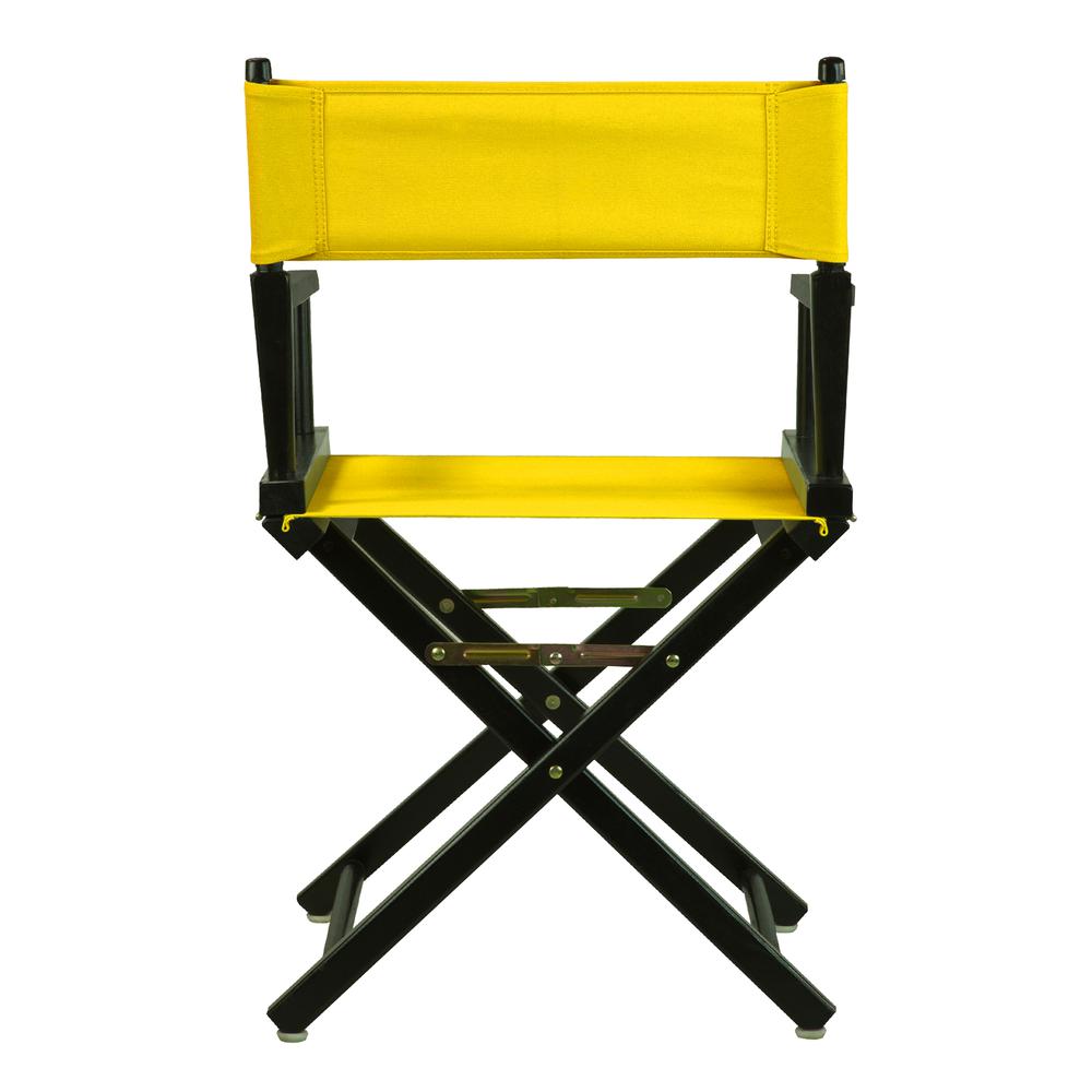 18" Director's Chair Black Frame-Gold Canvas. Picture 4