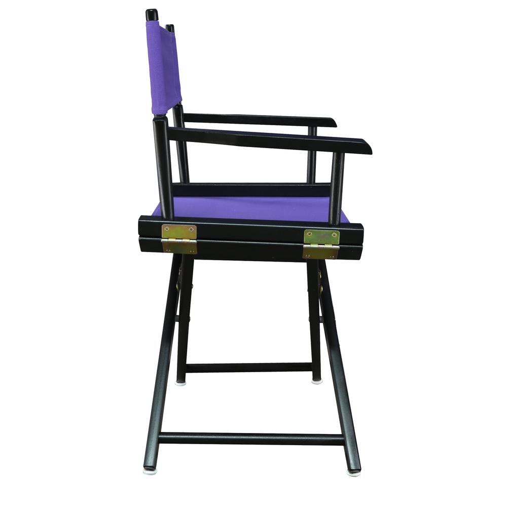 18" Director's Chair Black Frame-Purple Canvas. Picture 3