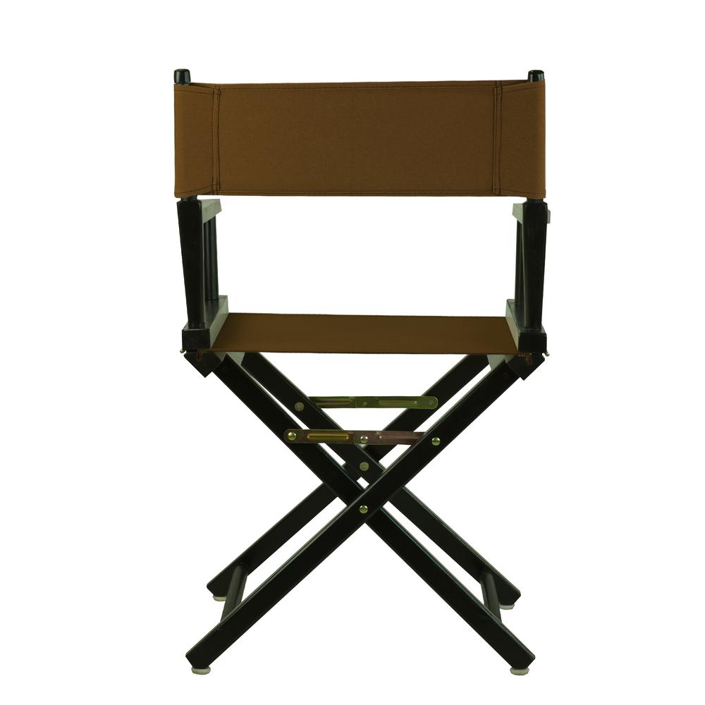 18" Director's Chair Black Frame-Brown Canvas. Picture 4