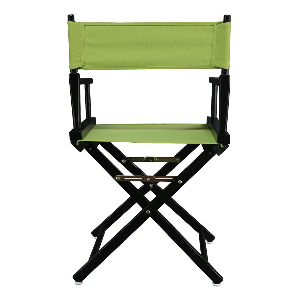 18" Director's Chair Black Frame-Lime Green Canvas. Picture 4