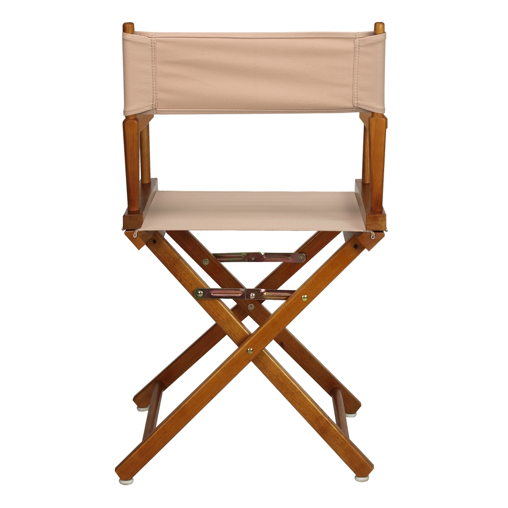 18" Director's Chair Honey Oak Frame-Tan Canvas. Picture 4