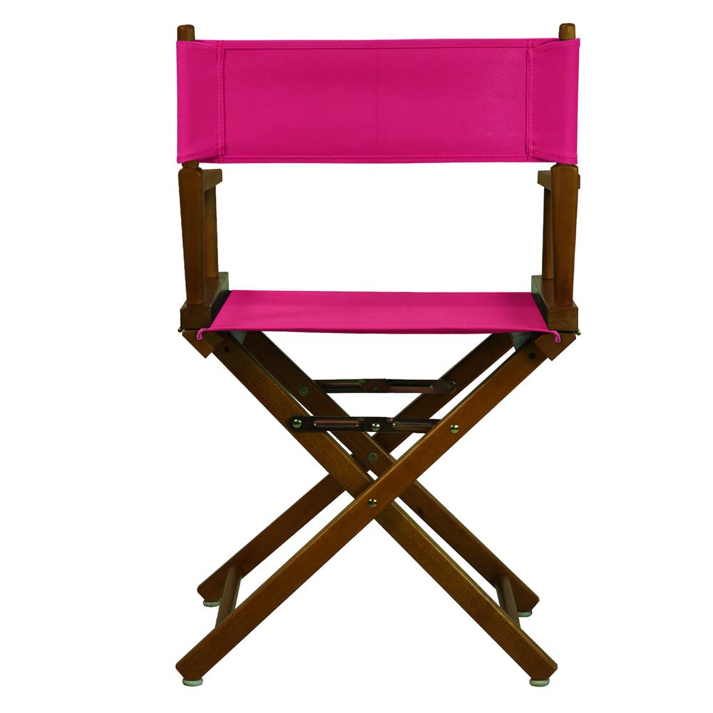 18" Director's Chair Honey Oak Frame-Magenta Canvas. Picture 4