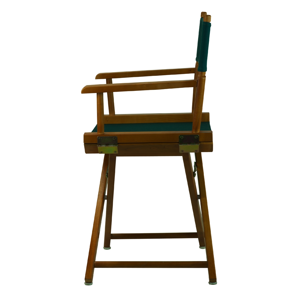 18" Director's Chair Honey Oak Frame-Hunter Green Canvas. Picture 2