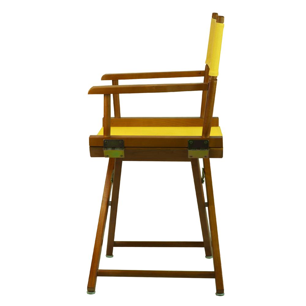 18" Director's Chair Honey Oak Frame-Gold Canvas. Picture 2