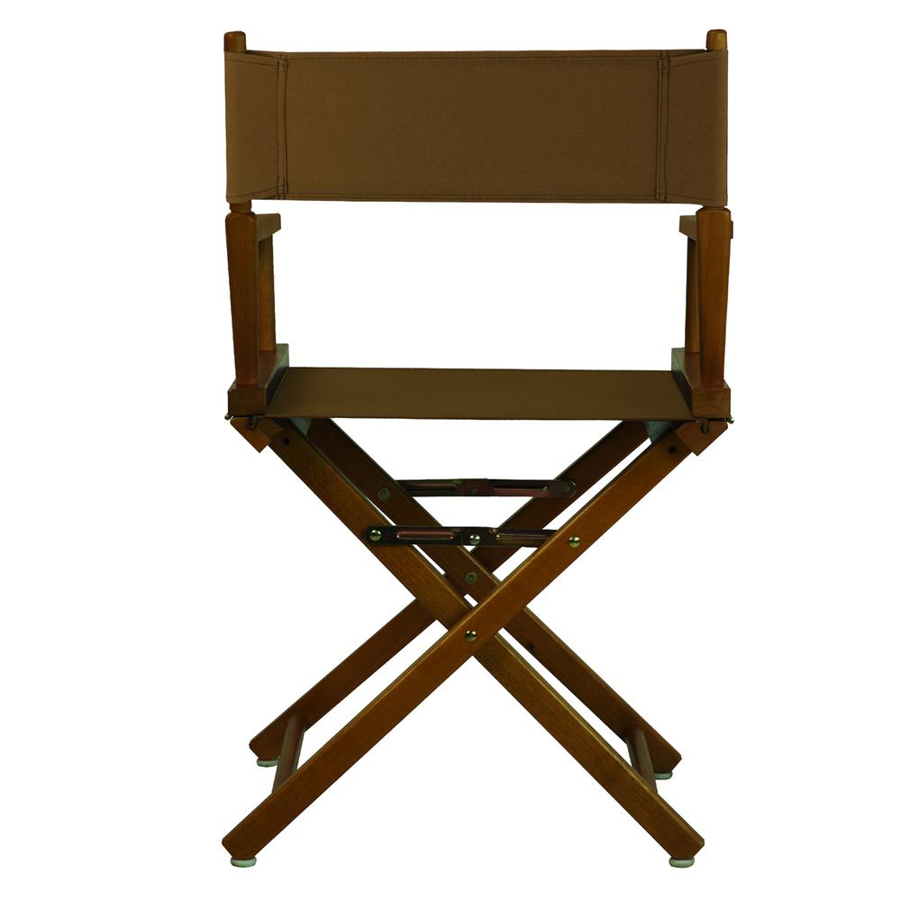 18" Director's Chair Honey Oak Frame-Brown Canvas. Picture 4